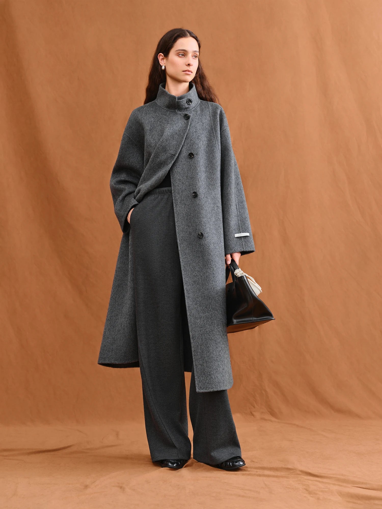 Wool Double-Faced Long Coat