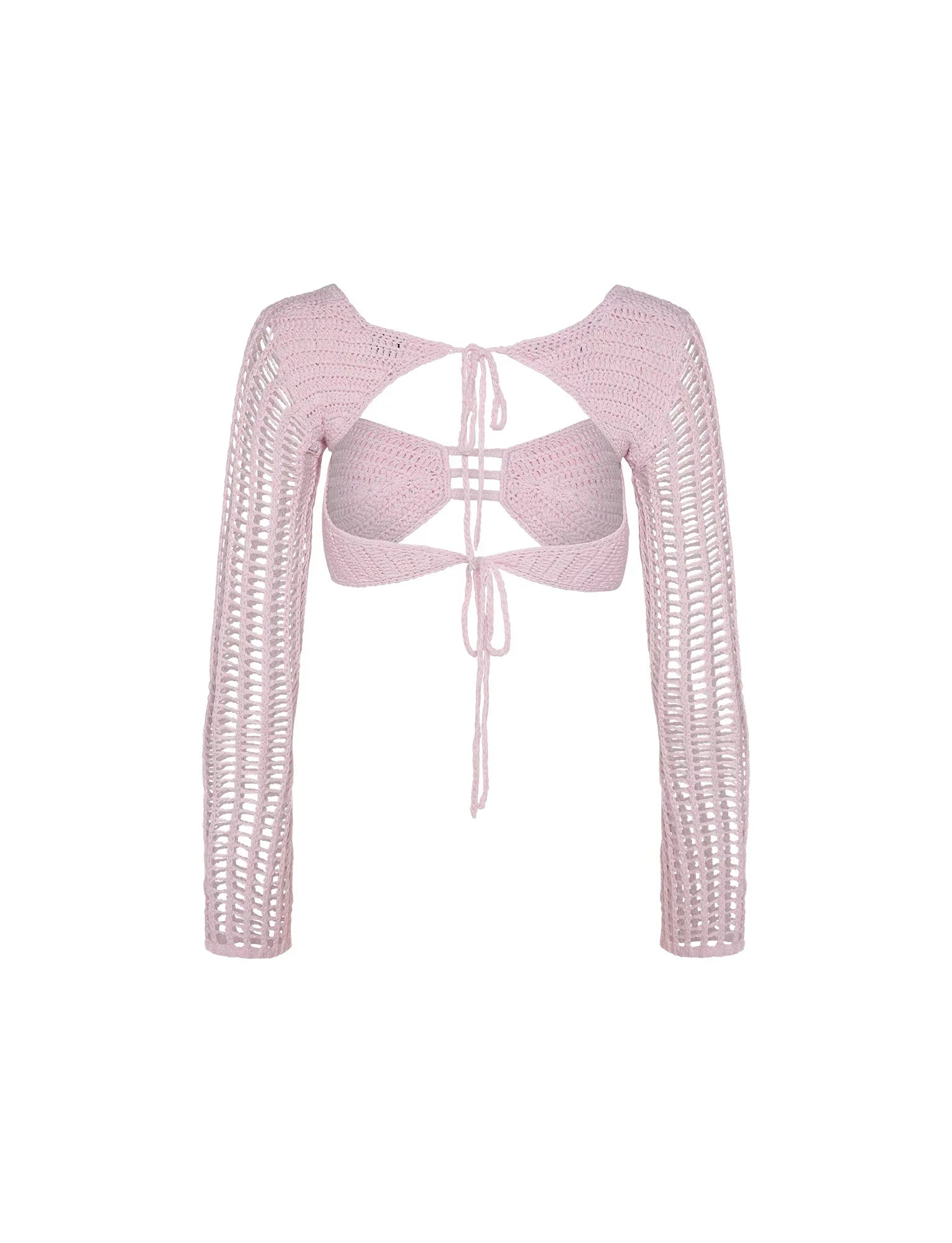 Luxury knitted summer top with skirt