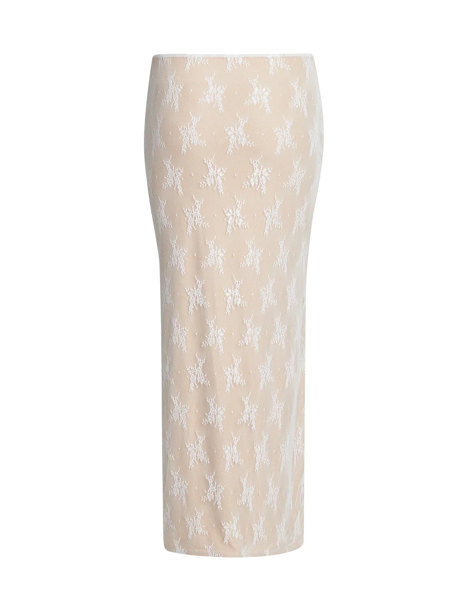 Elegant translucent top with skirt