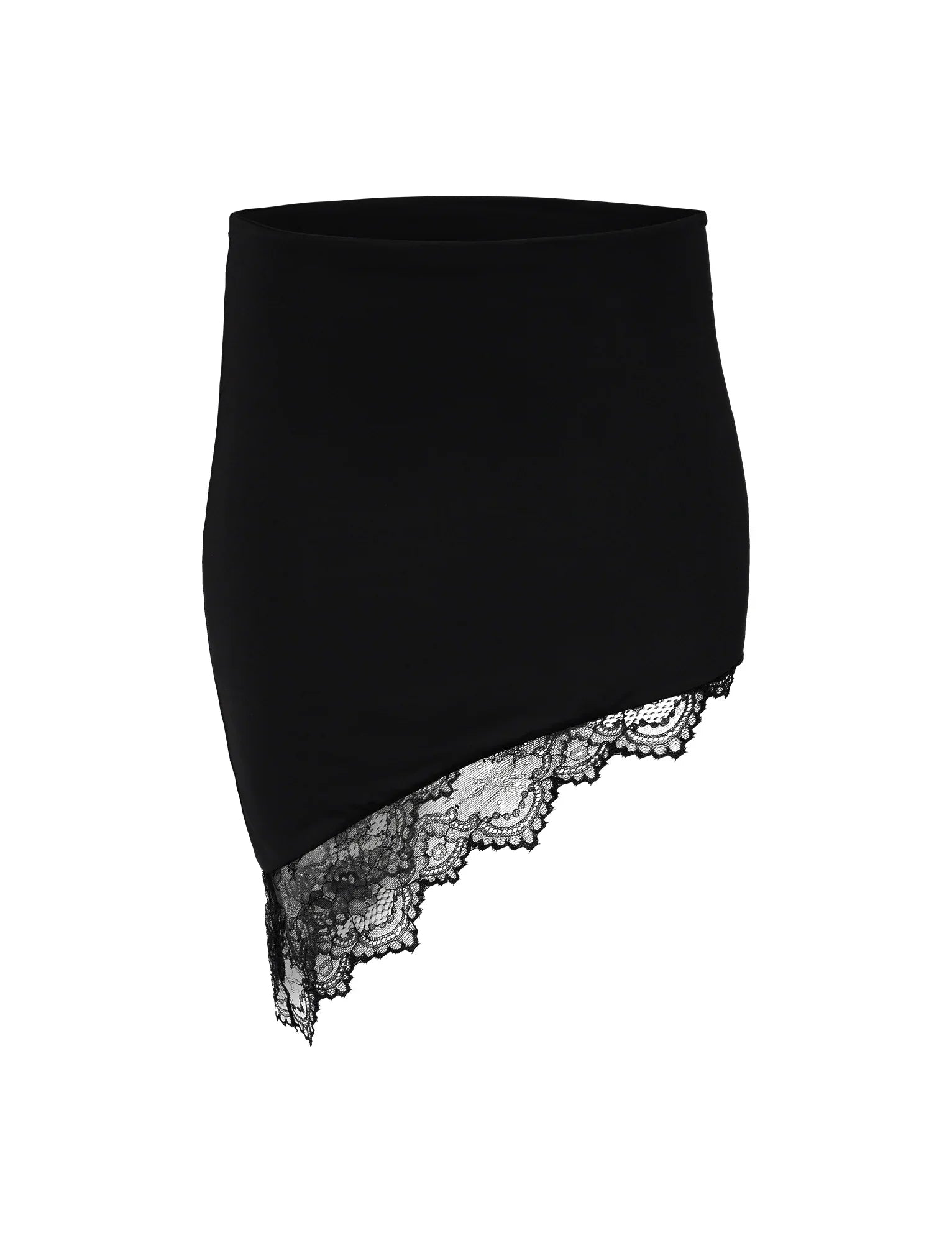 Stylish black crop top with skirt