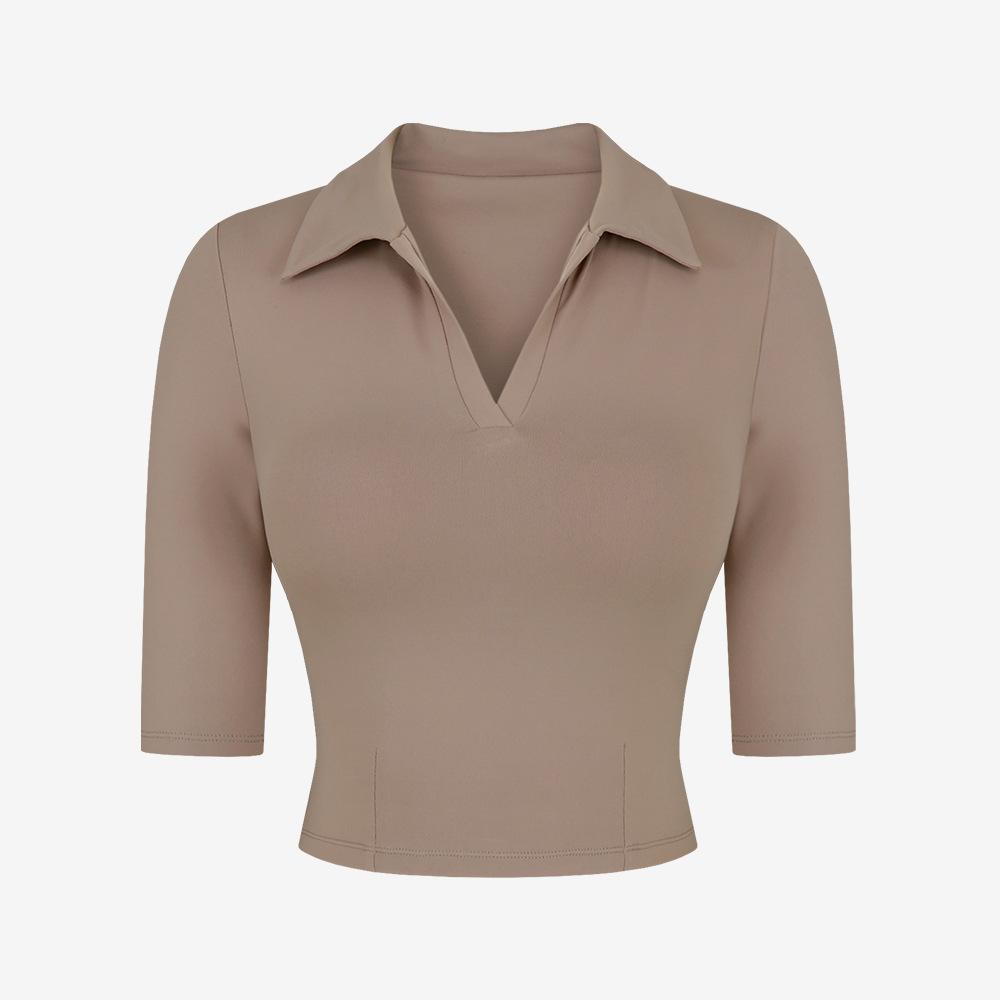 V-Neck Cropped Yoga Top