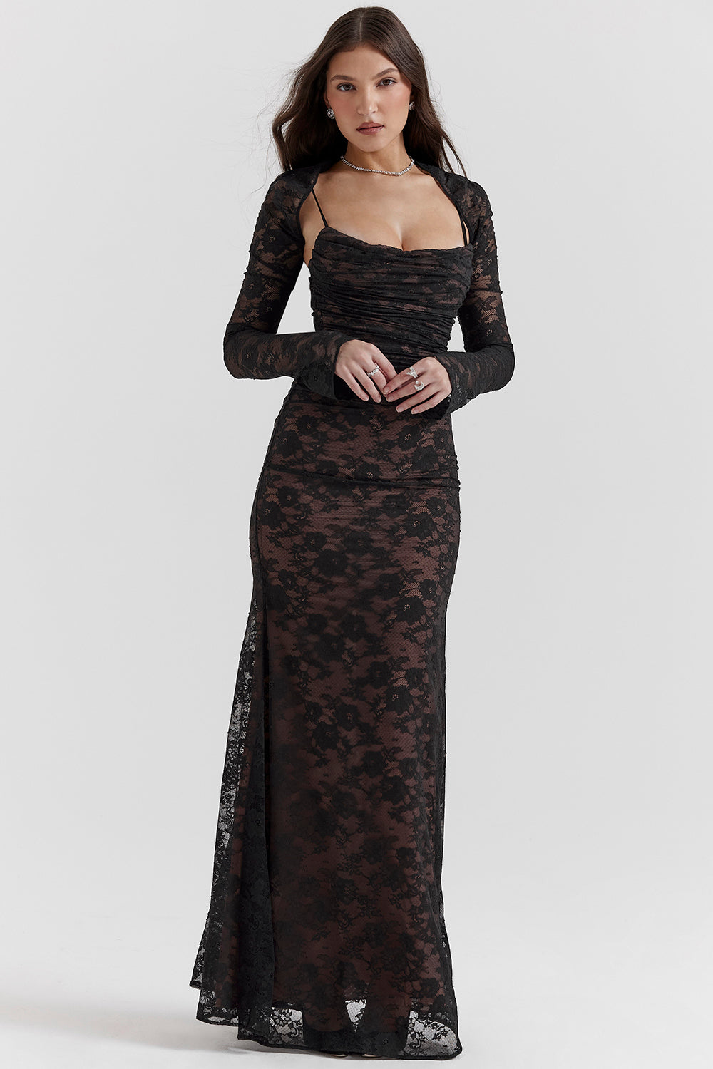 Lace maxi dress