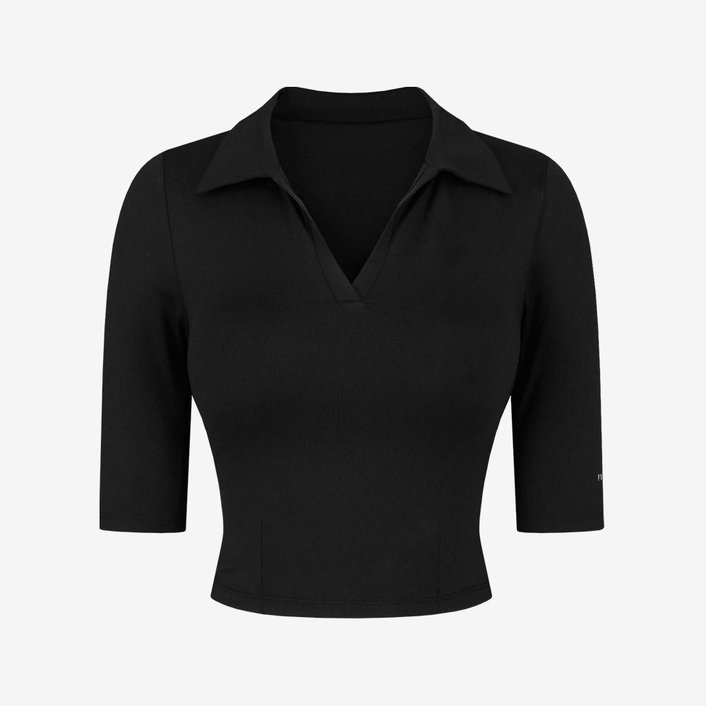 V-Neck Cropped Yoga Top