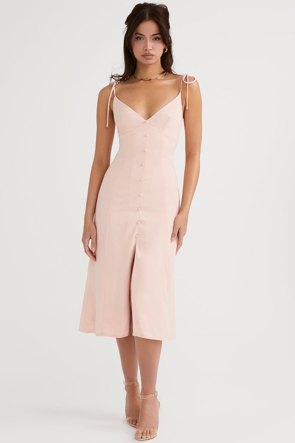 Blushing midi dress