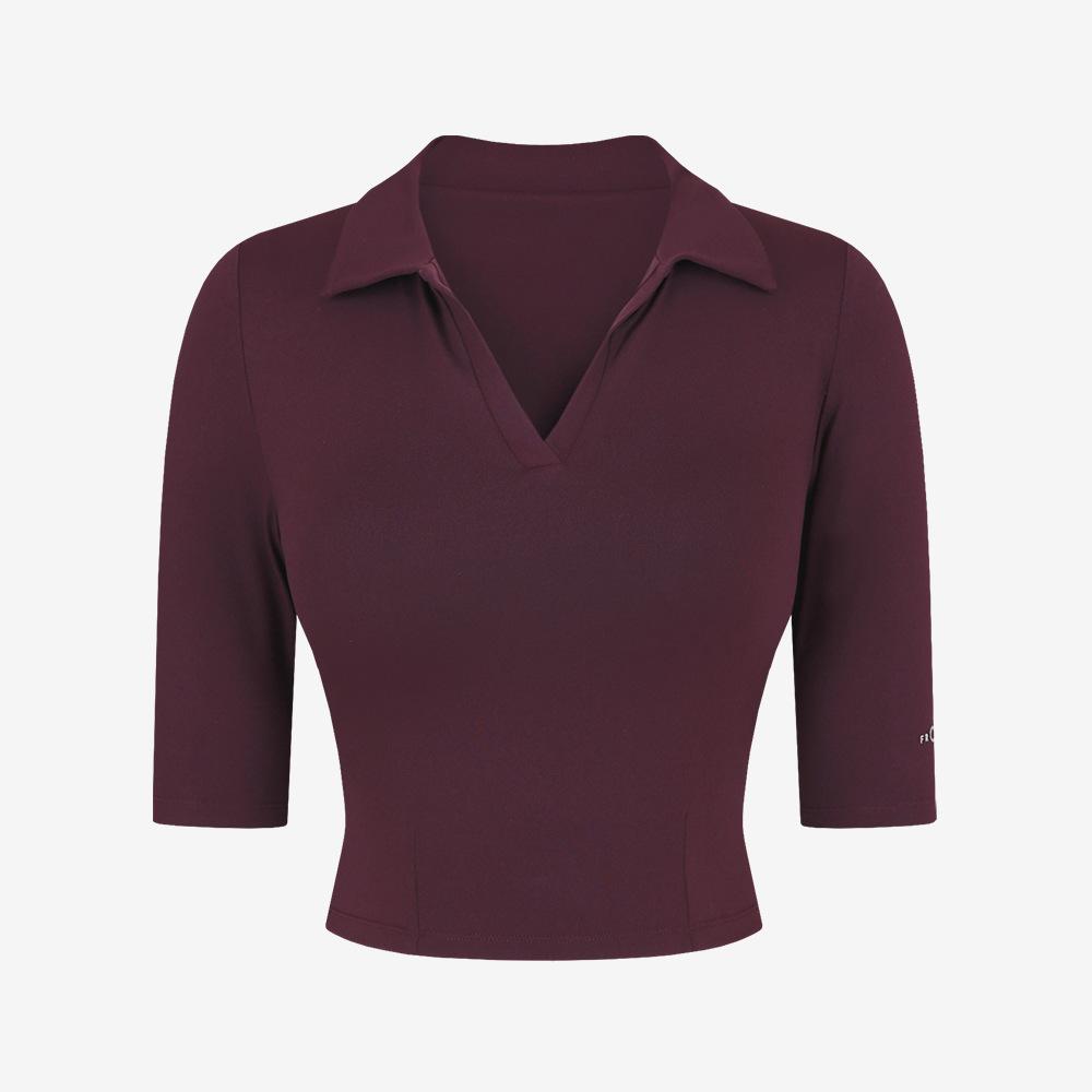 V-Neck Cropped Yoga Top