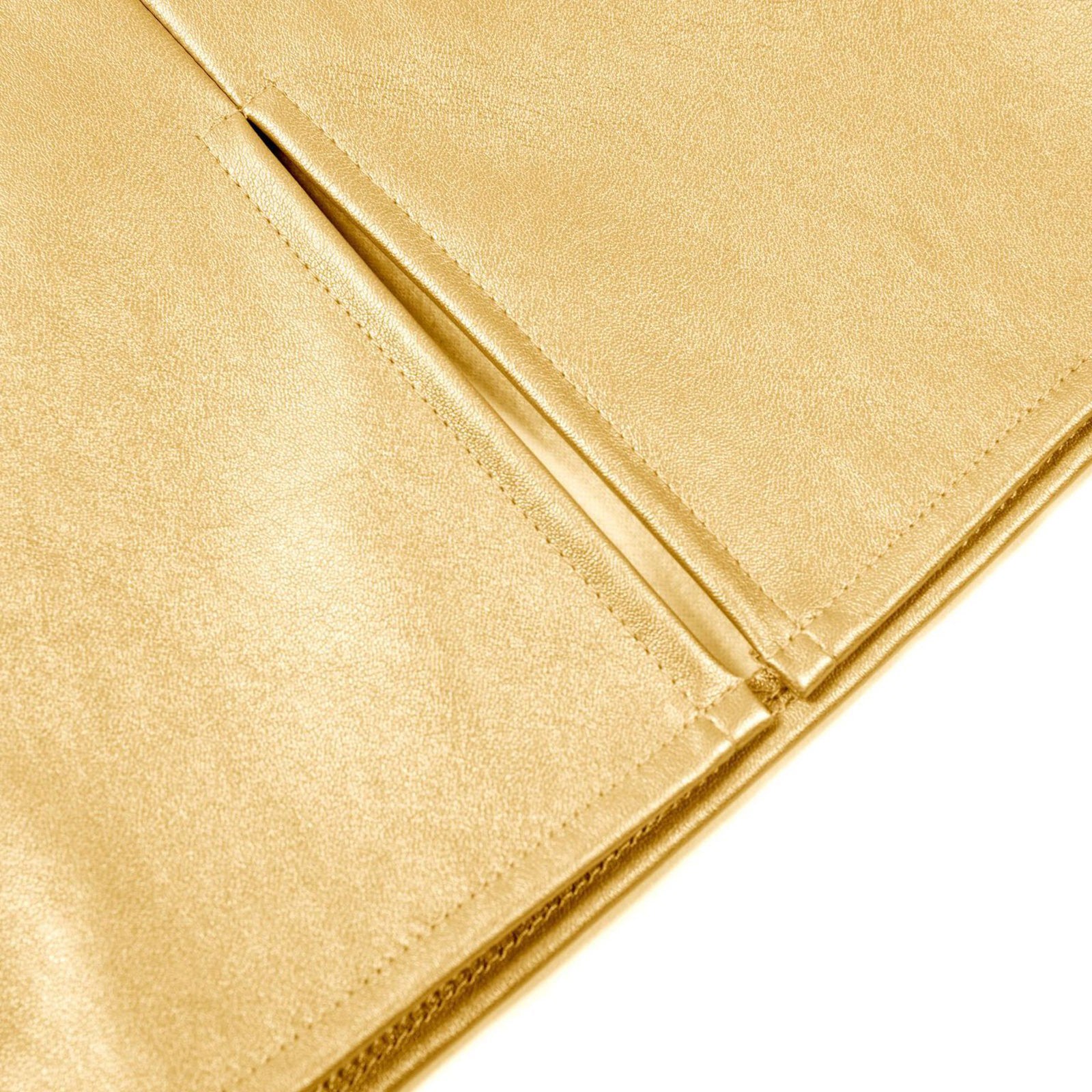 Side Slit Metallic Skirt