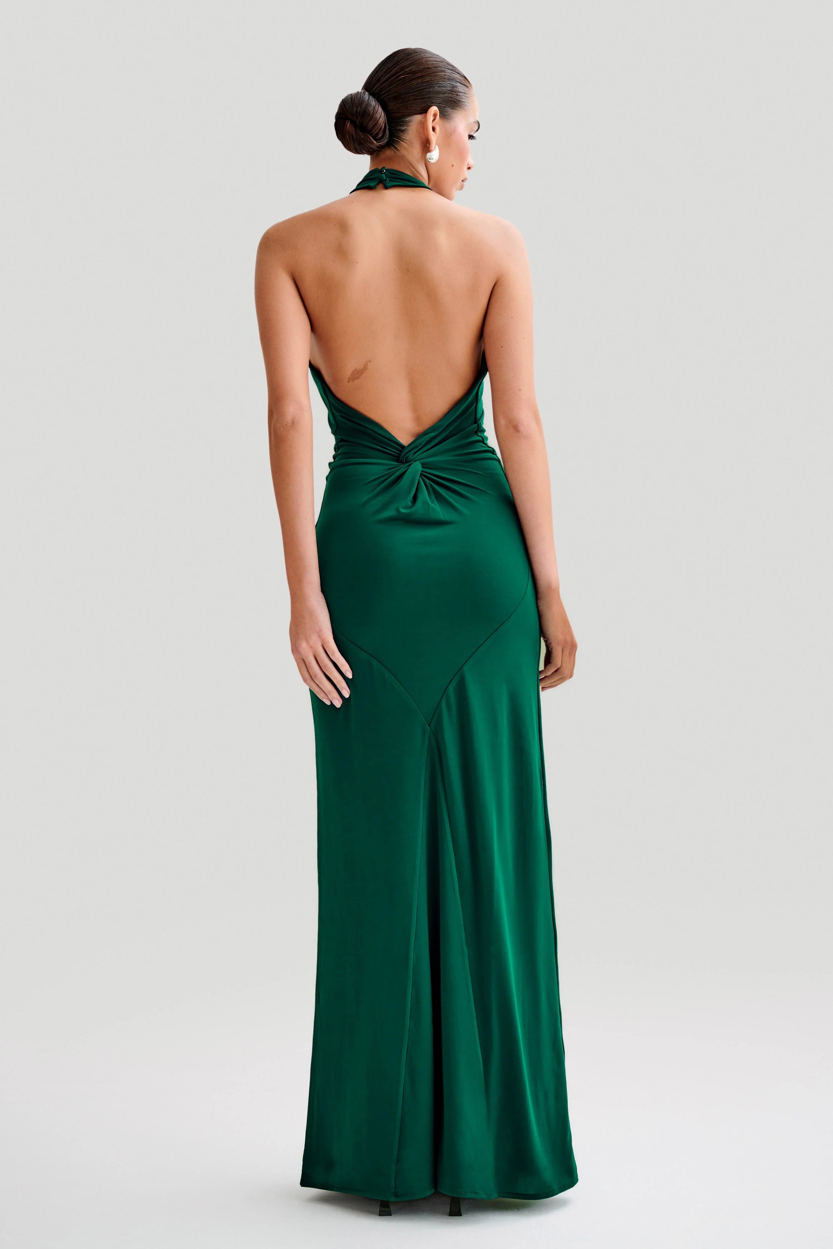 Slinky Halter Maxi Dress
