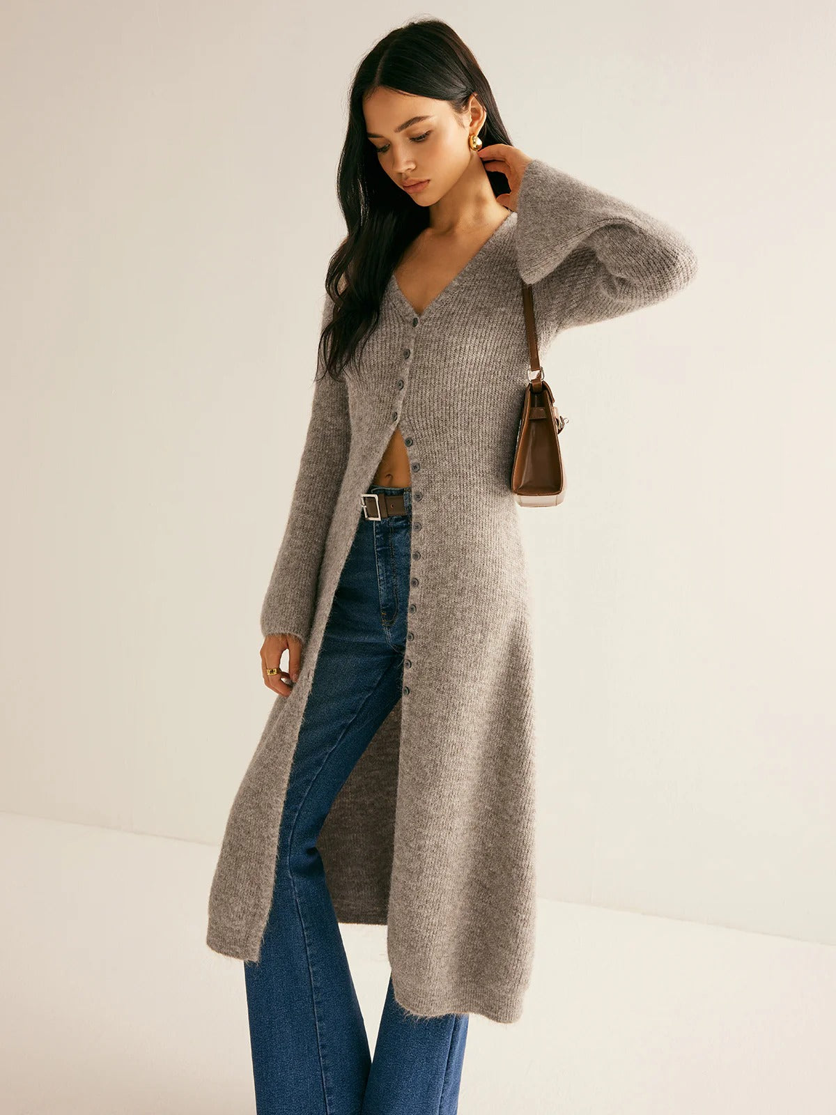 French Style Long Cardigan