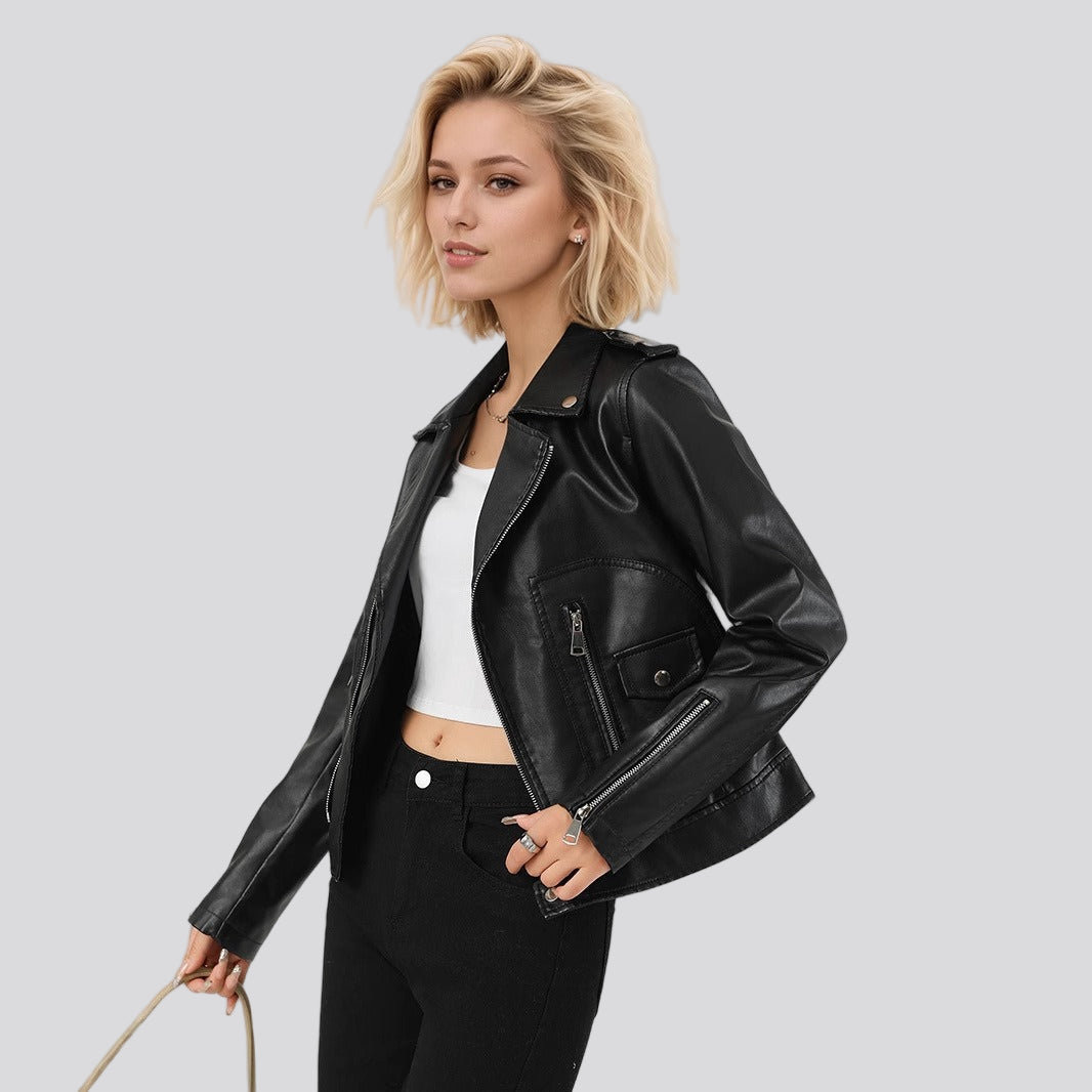 Light Black Leather Jacket