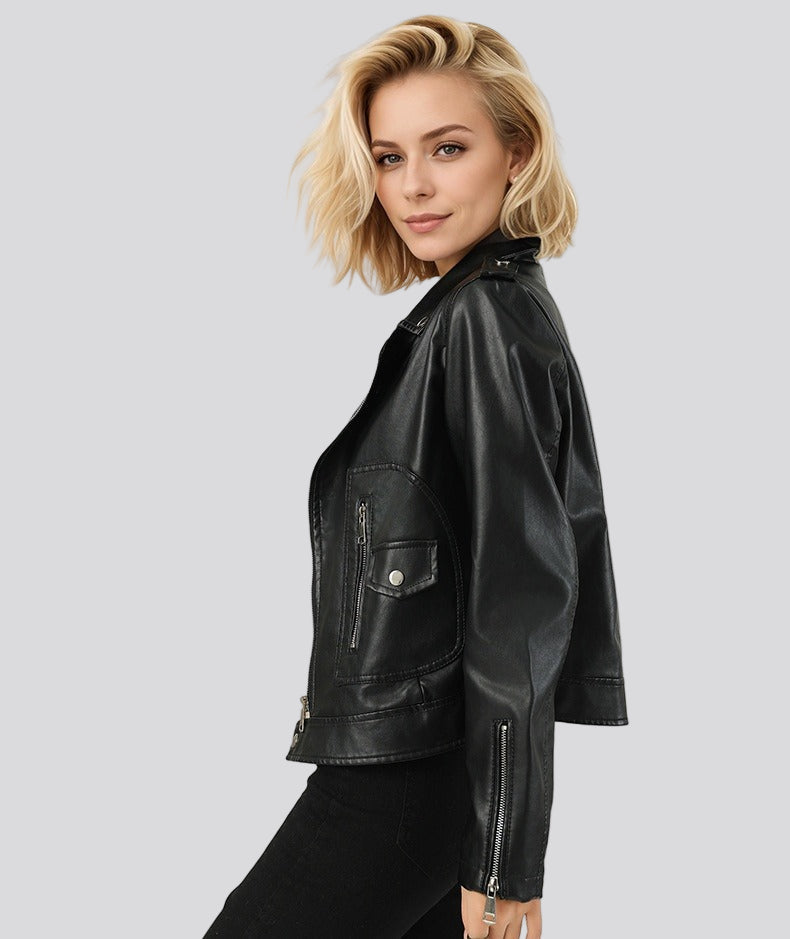 Light Black Leather Jacket