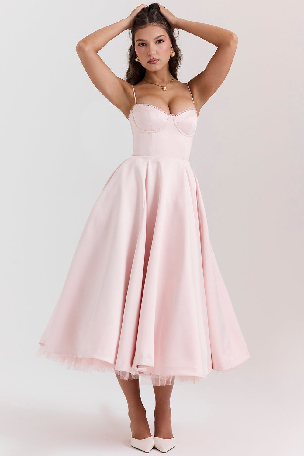 Tulle midi dress