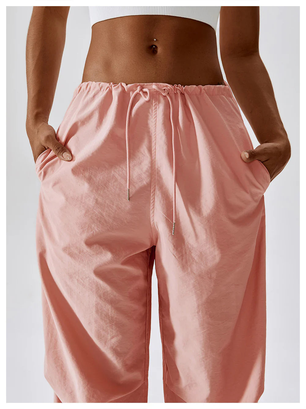 High Waist Parachute Pants