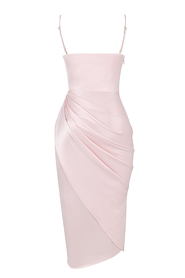 Satin balcony corset dress