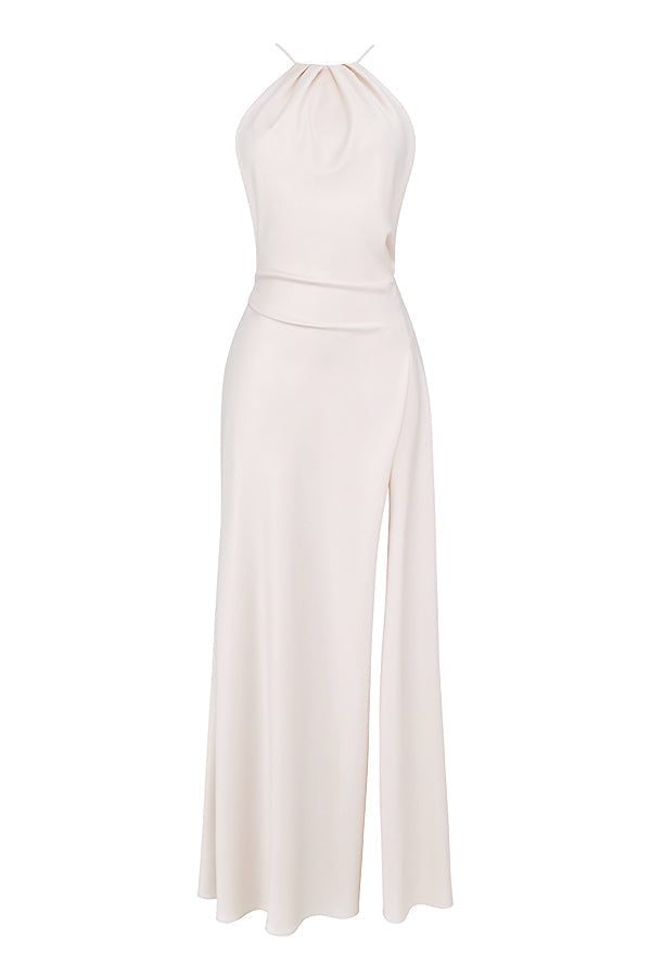 Luxury maxi dress with thigh split