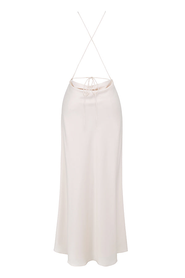 Luxury maxi dress with thigh split