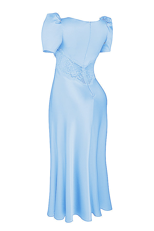 Pure silk and lace dress