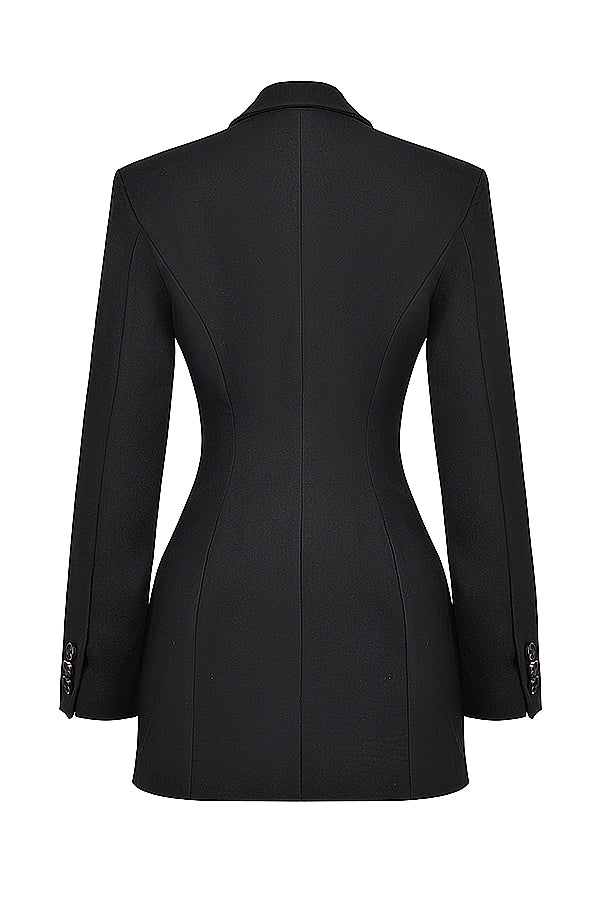 Black blazer mini dress
