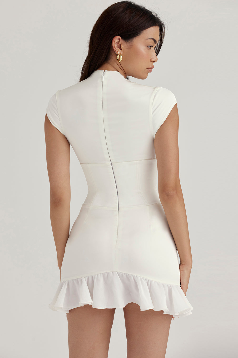 Ruffle corset dress