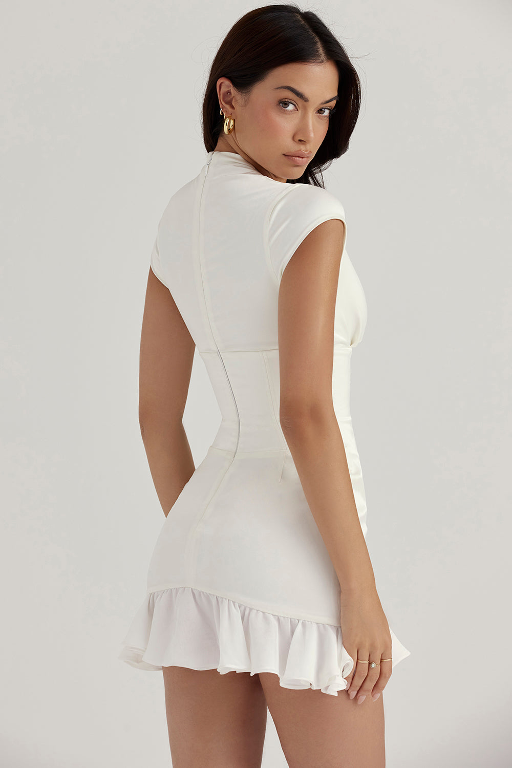 Ruffle corset dress
