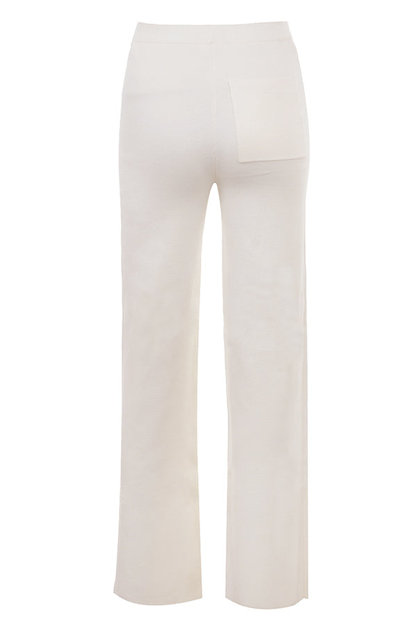 White knitted cardigan with pants