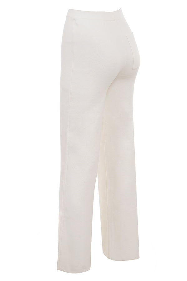 White knitted cardigan with pants