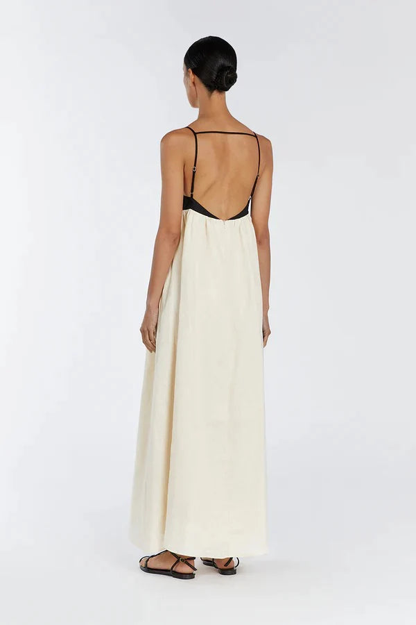 Elegant Loose Maxi Dress In White