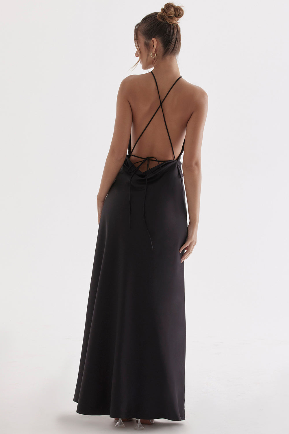 Luxury maxi dress with thigh split