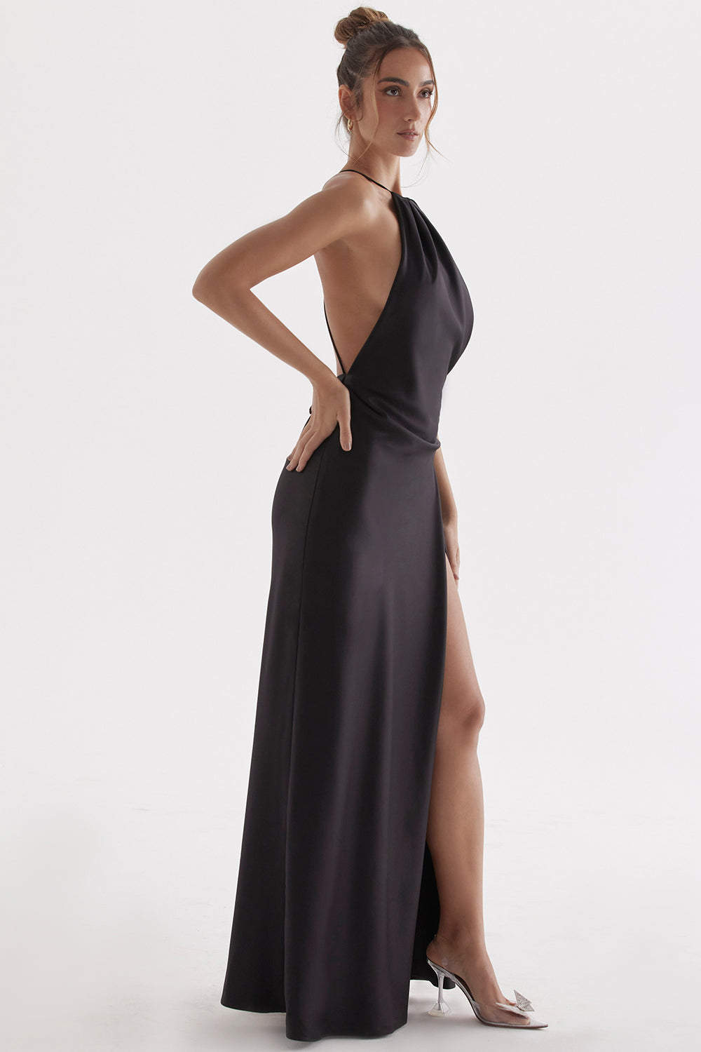 Luxury maxi dress with thigh split