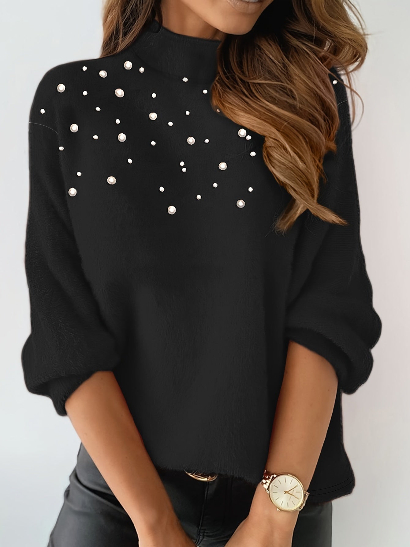 Turtleneck With Pearls