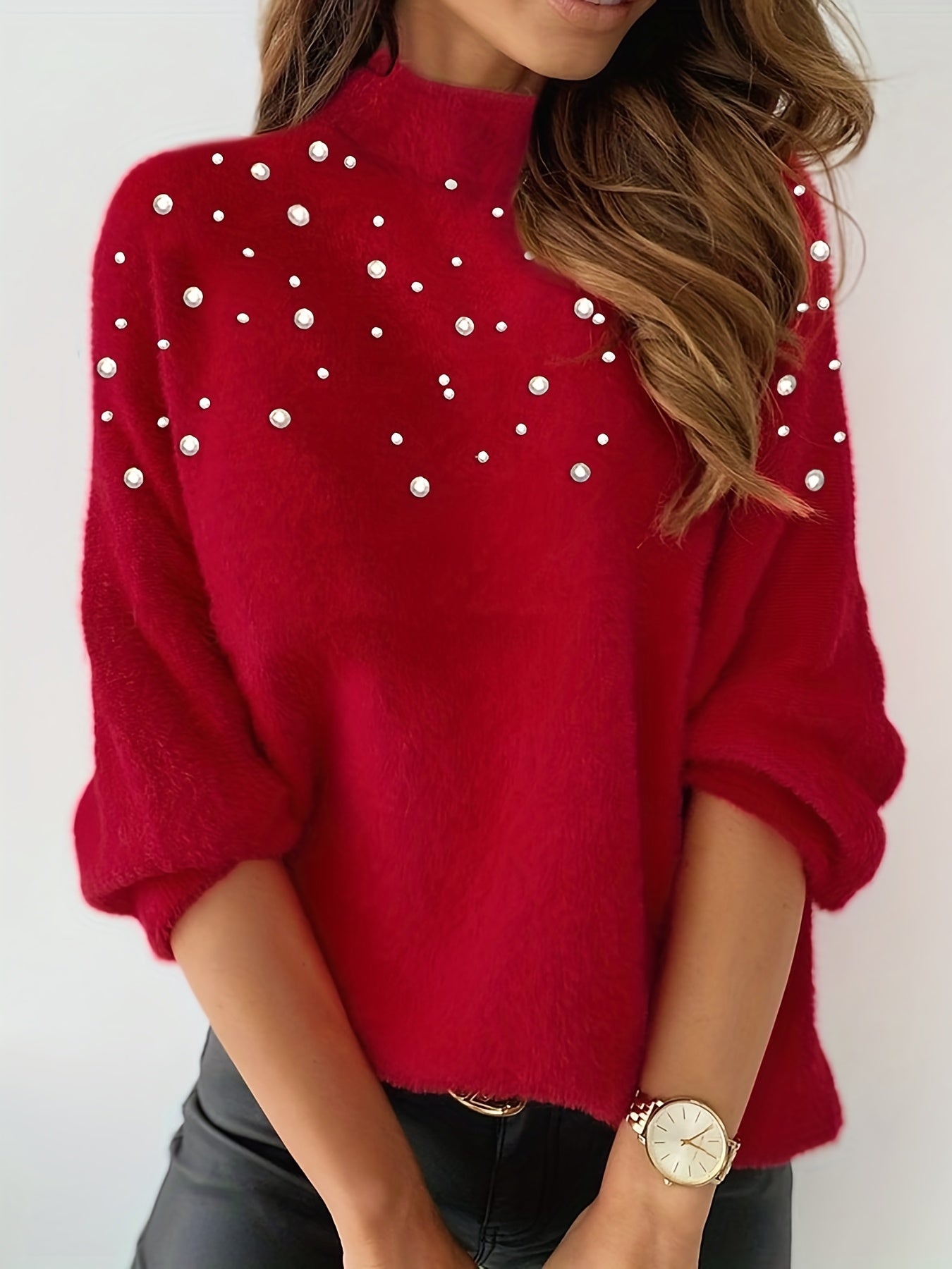 Turtleneck With Pearls