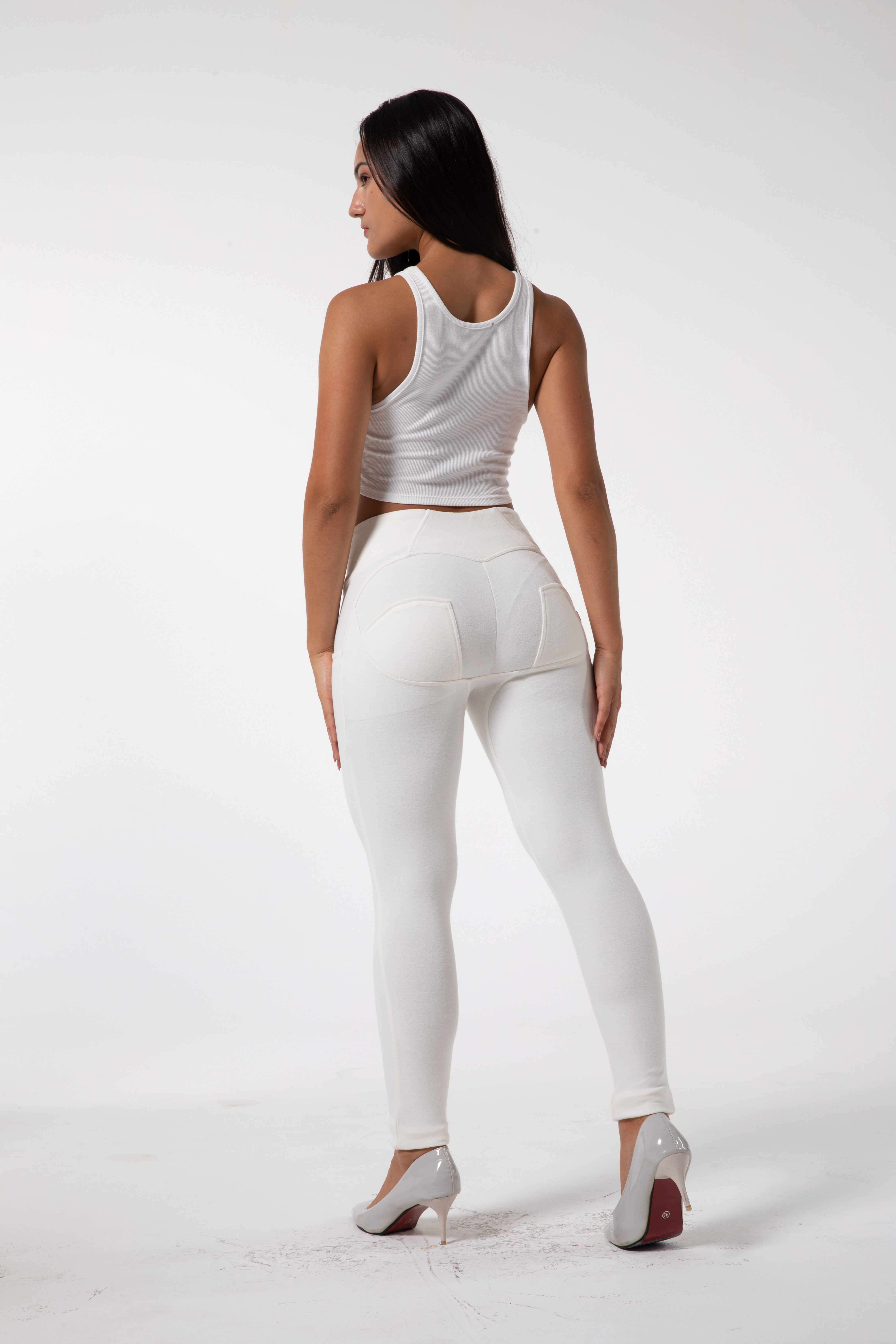 Tight high waist White leggings