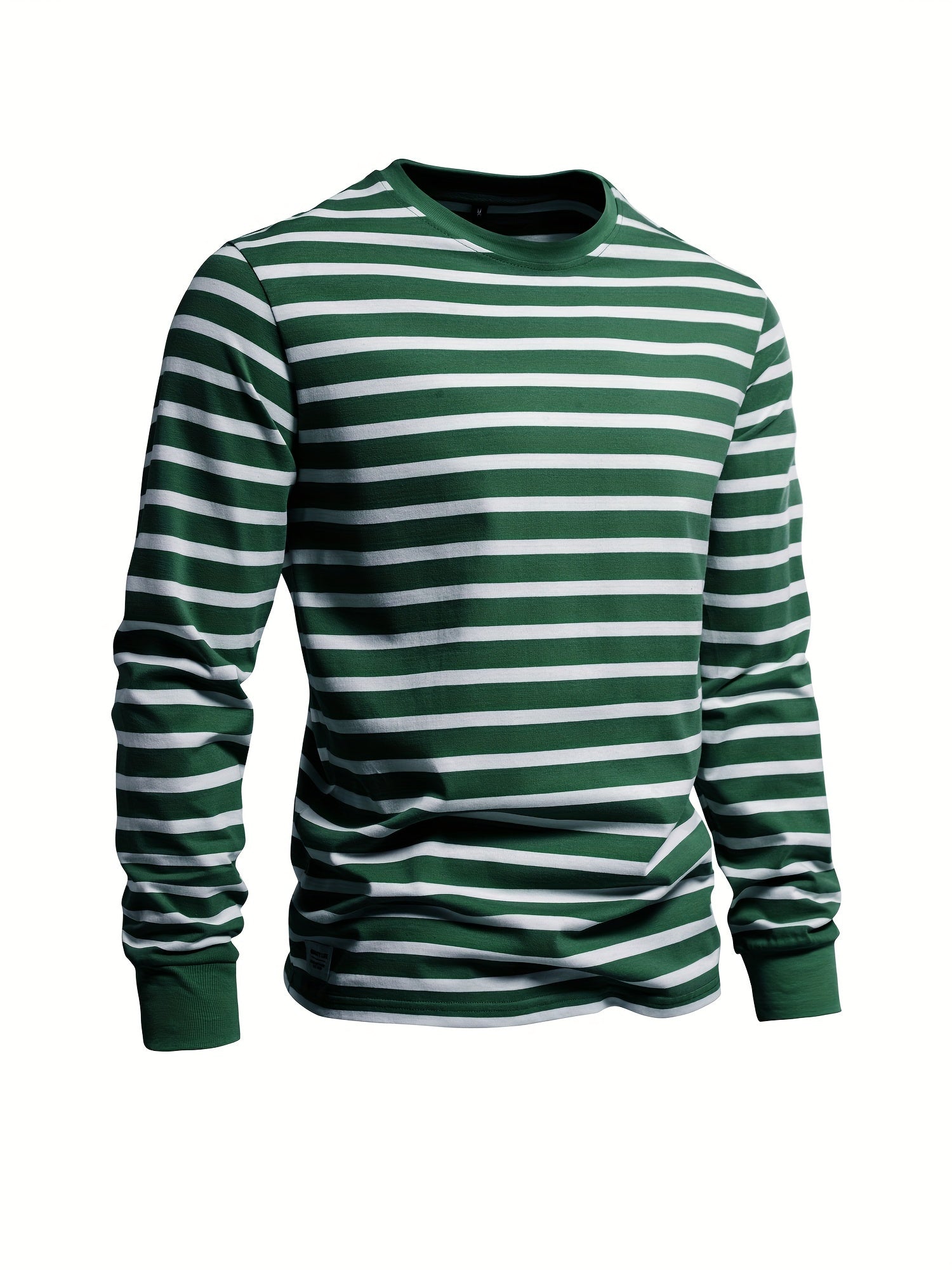 Men's striped long sleeve casual shirt