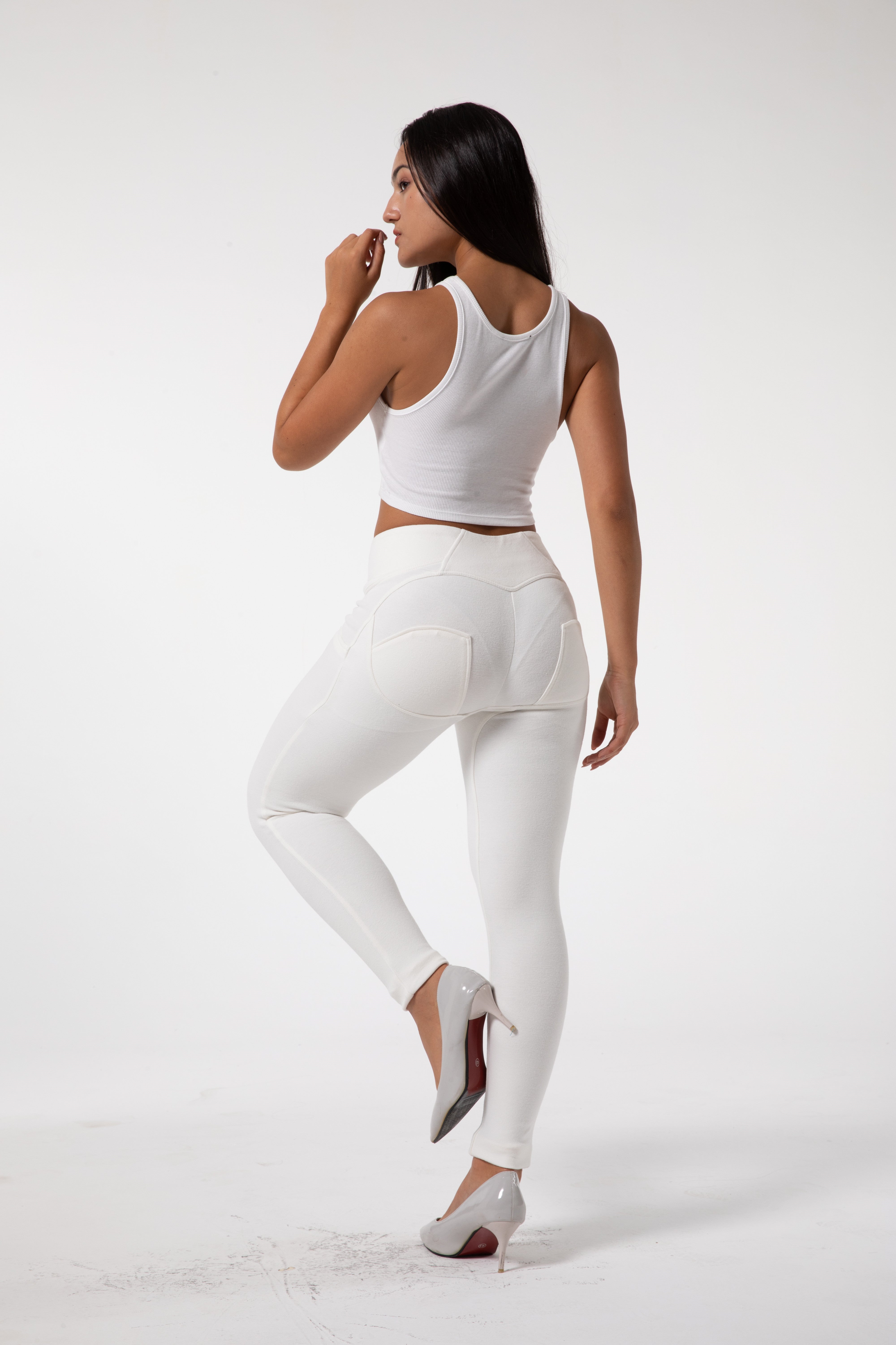 Tight high waist White leggings