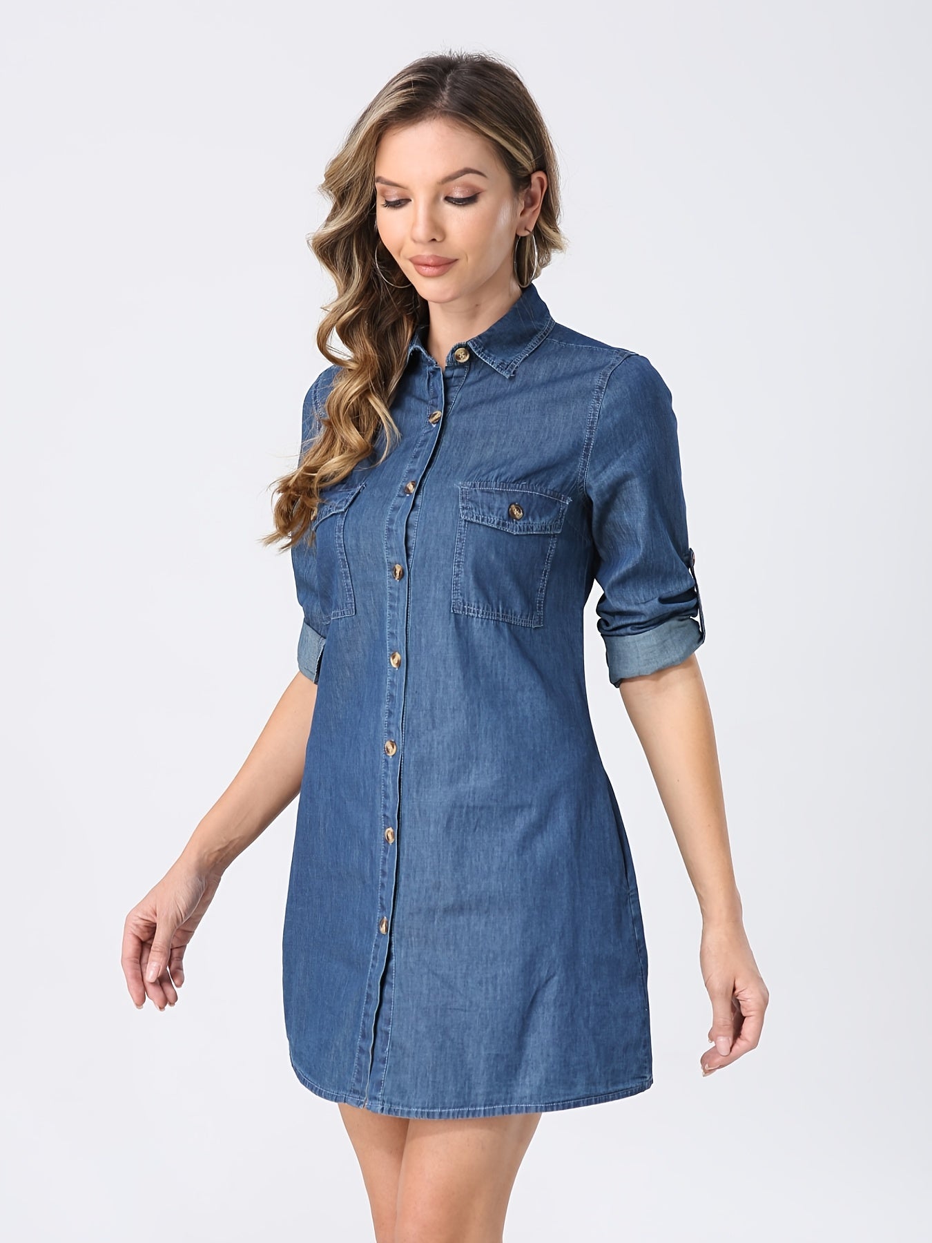 Loose denim shirt for women