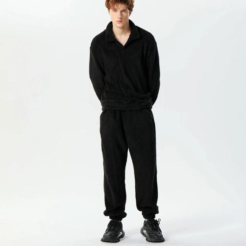 Fuzzy Fleece Long Sleeved sweatshirt with Long Pants