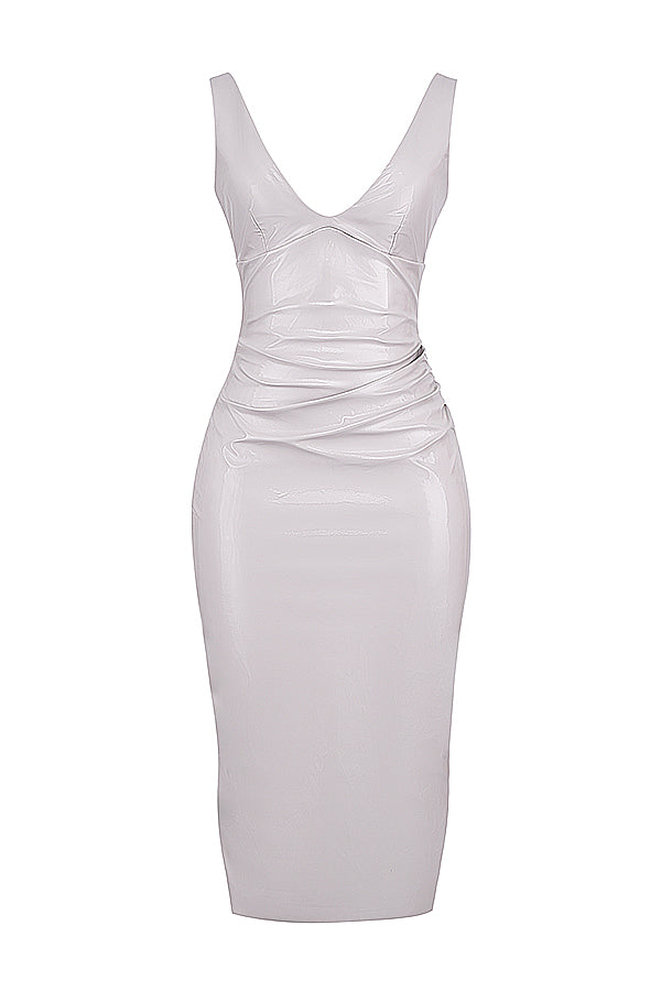 Vinyl midi dress from violet ice