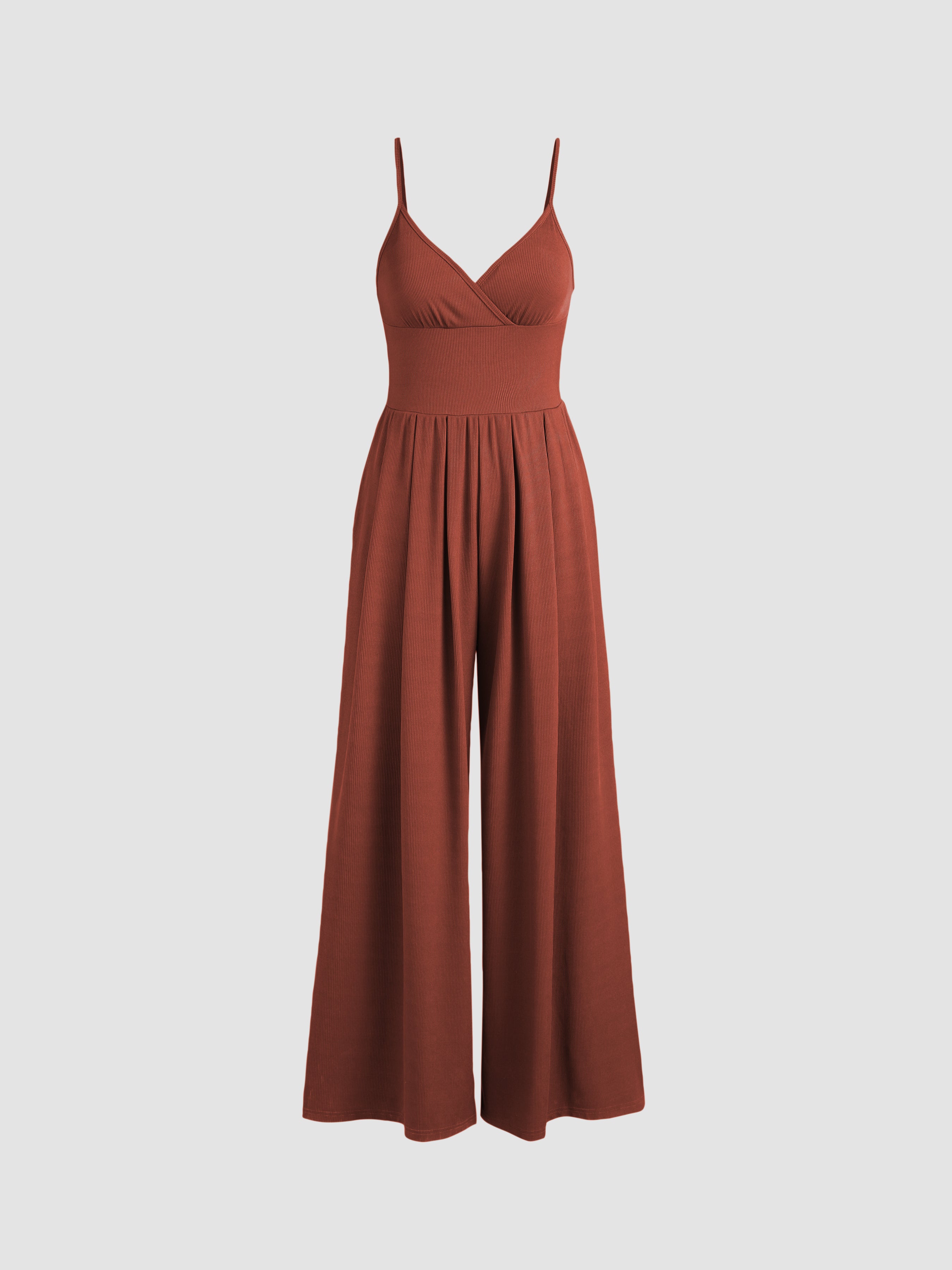 V-neck Wide leg Jumpsuit