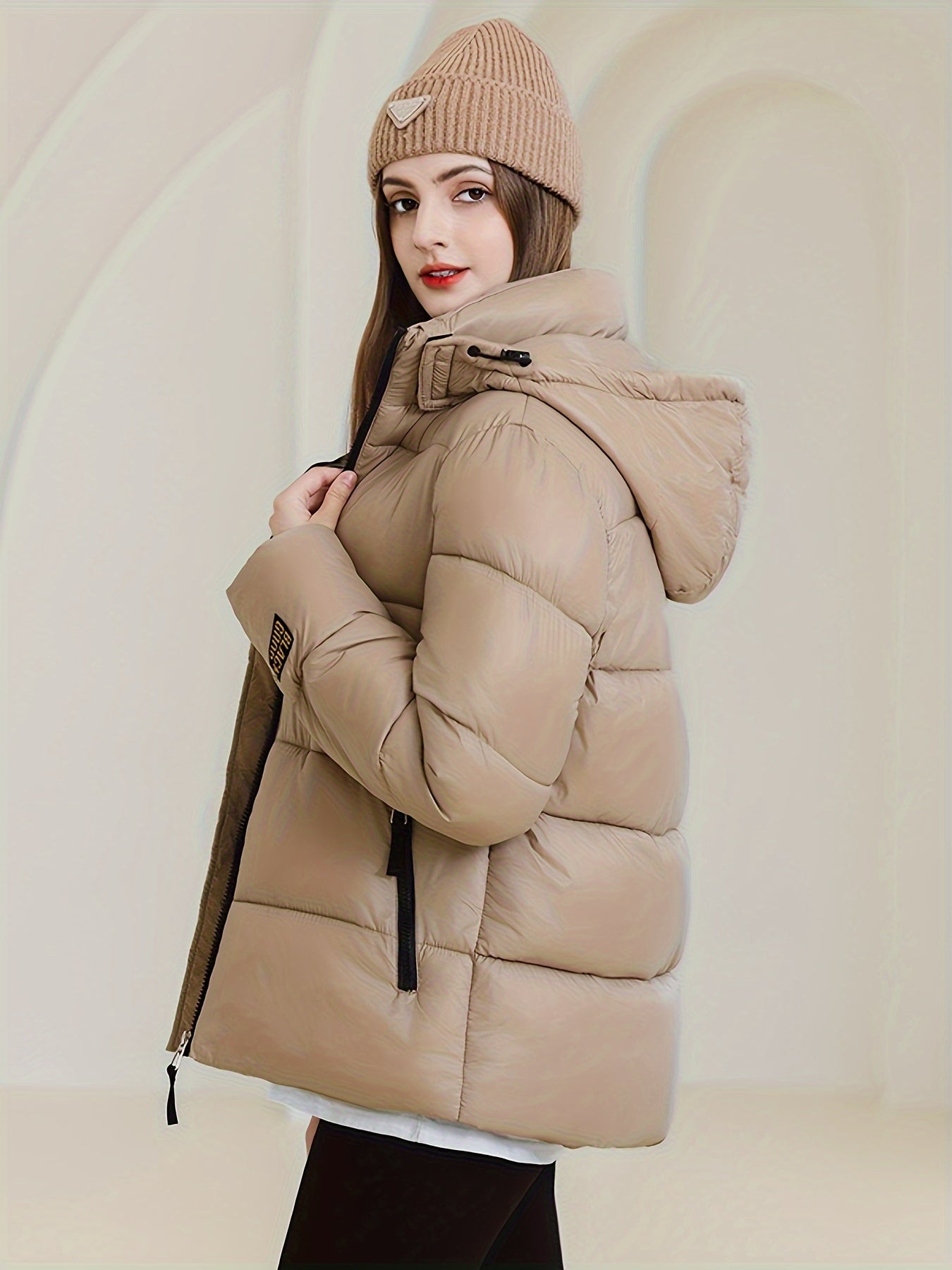 Padded winter jacket for women