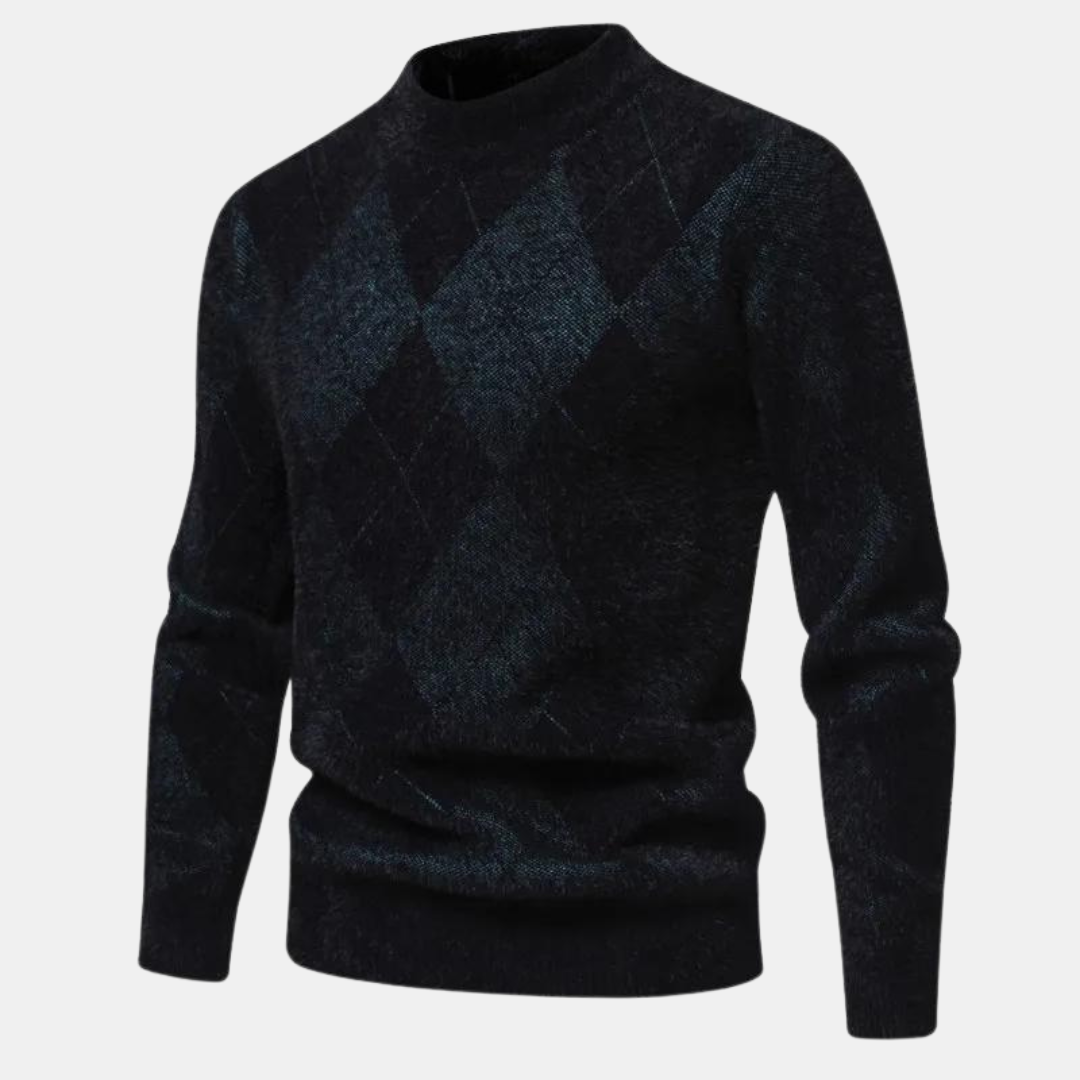 Comfortable knitted men's sweater