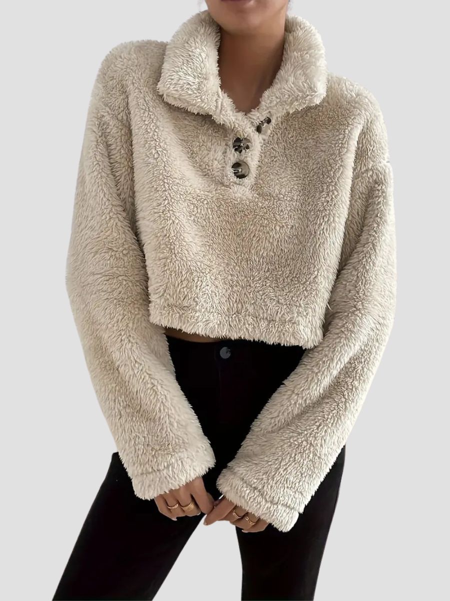 Fur sweatshirt