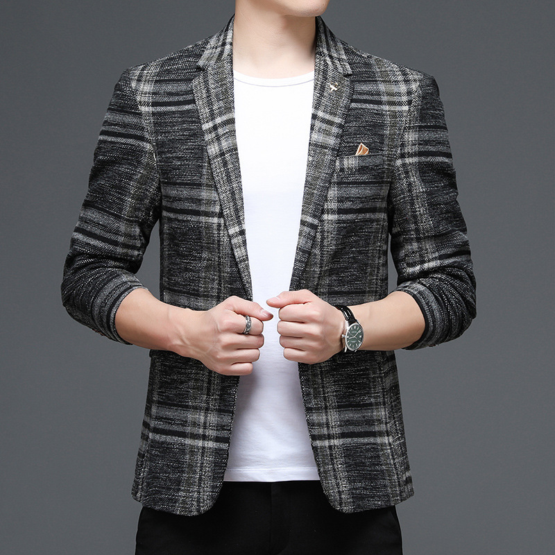 Casual checked blazer