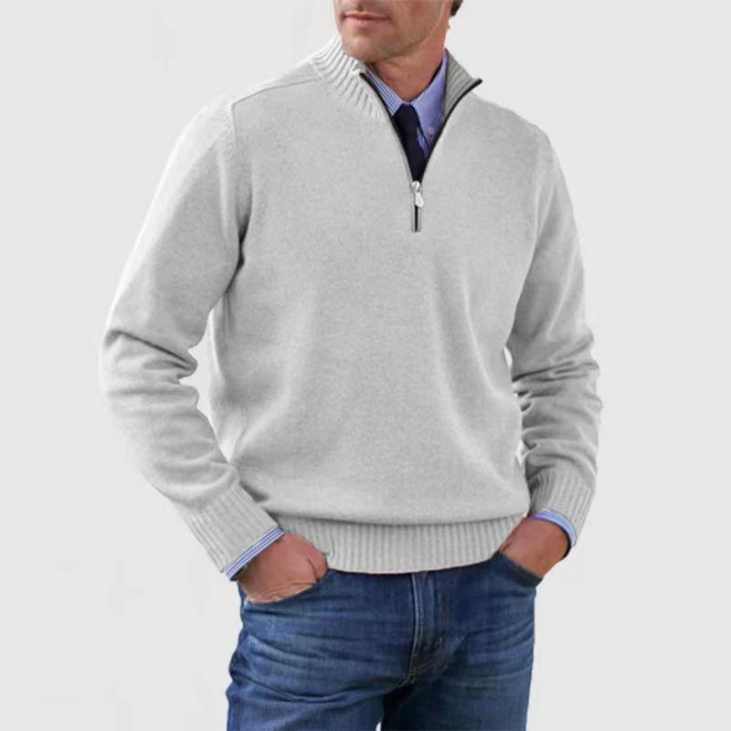 Half-zip sweater for men