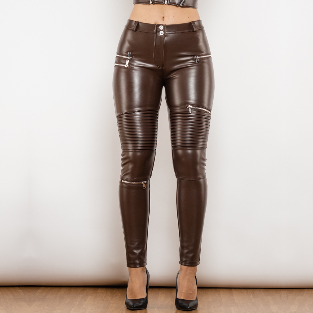 Brown Tight Leather pants