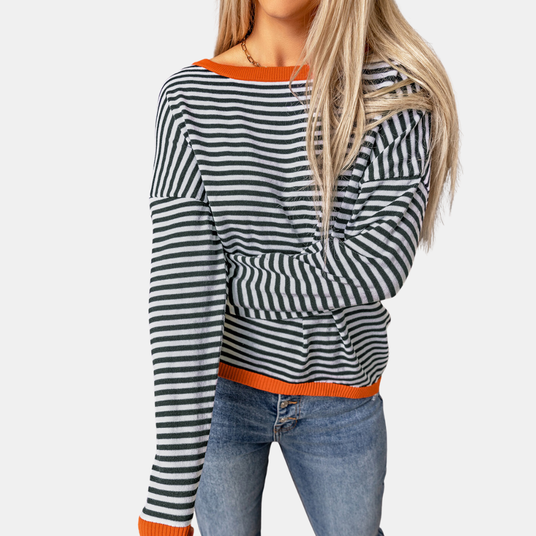 Striped women's sweater