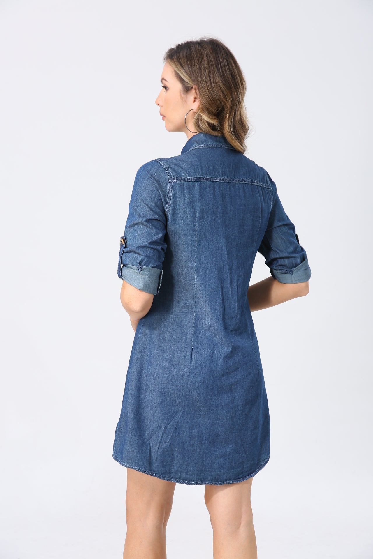 Loose denim shirt for women