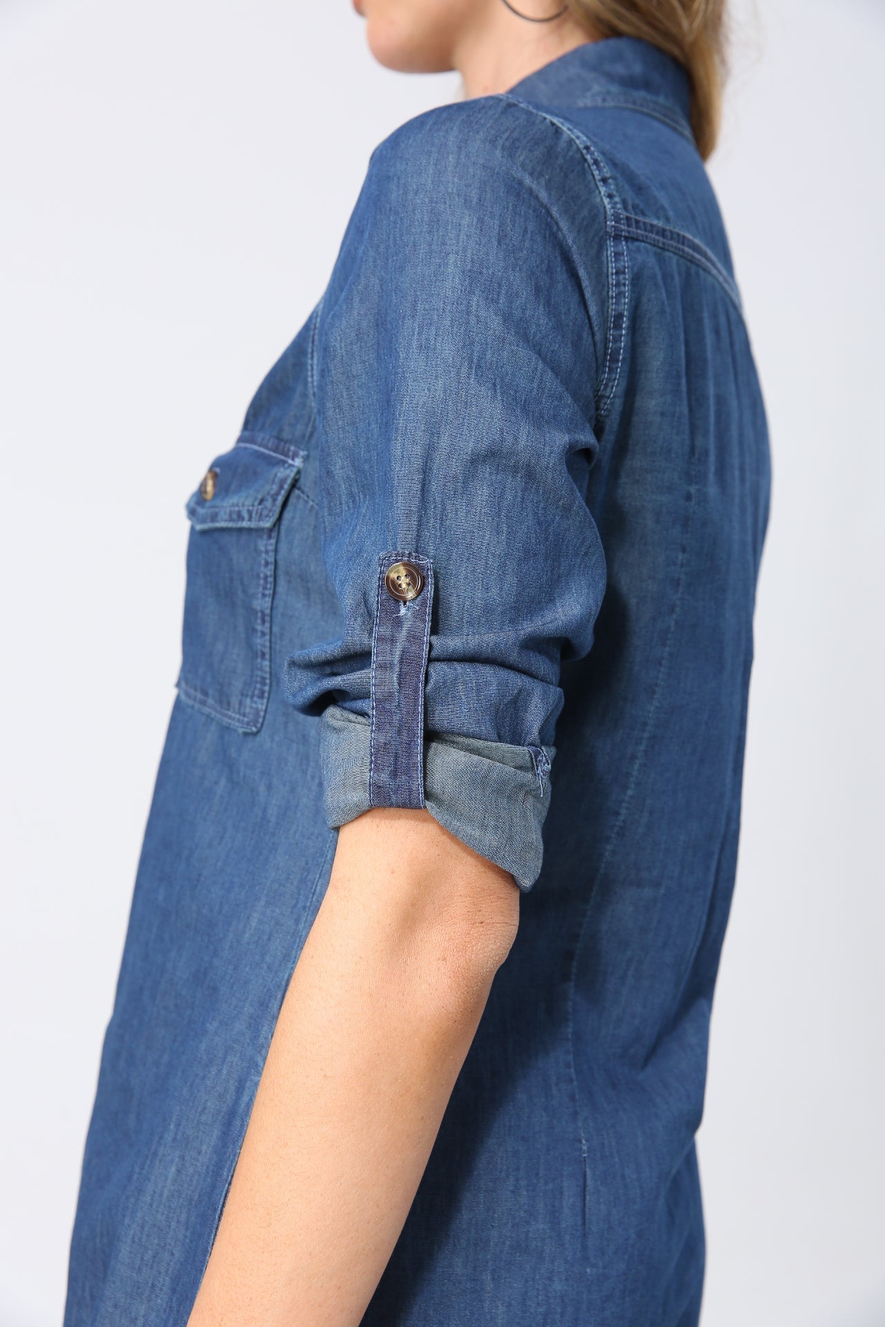 Loose denim shirt for women