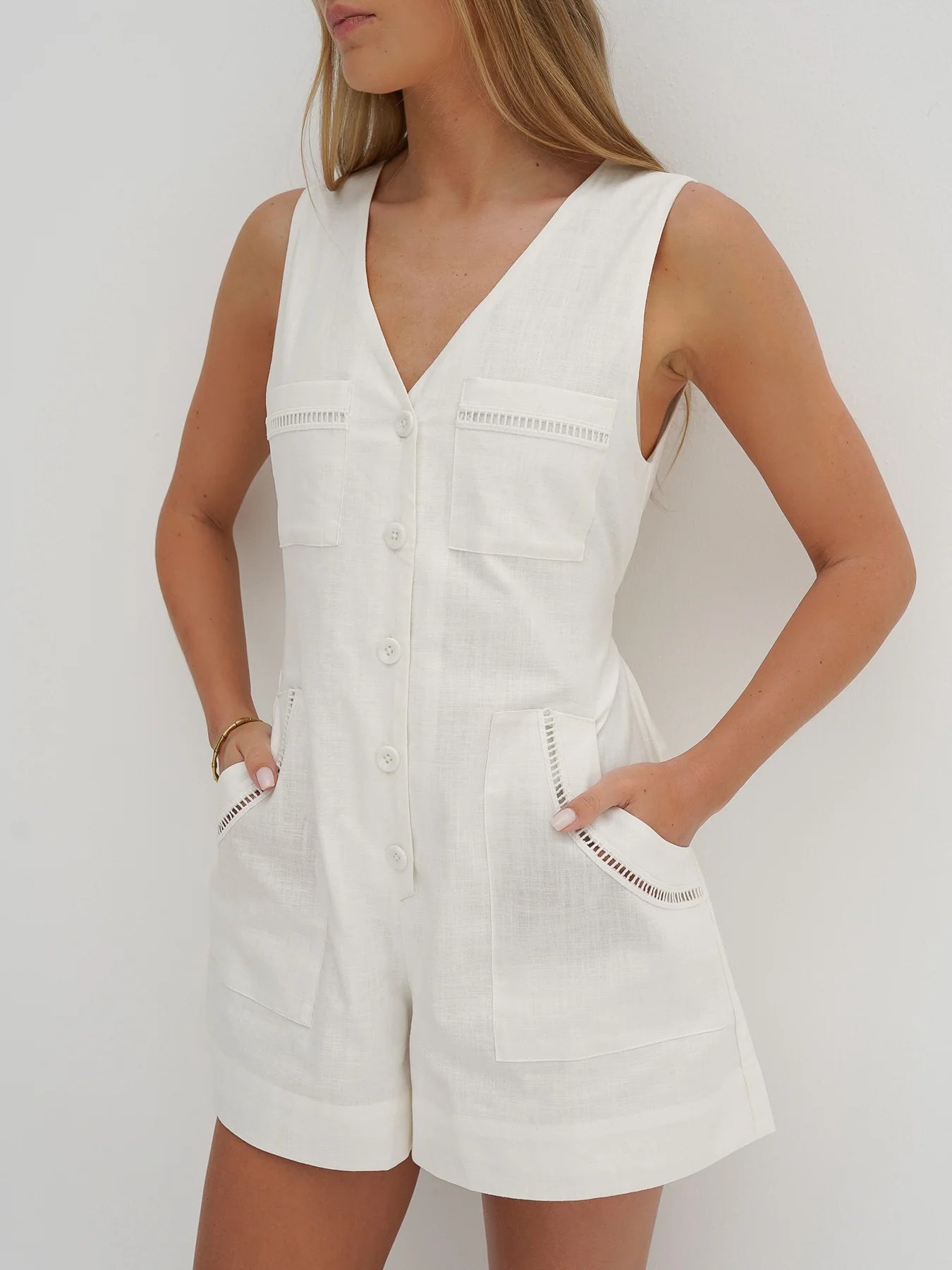 Easy Fit White Romper