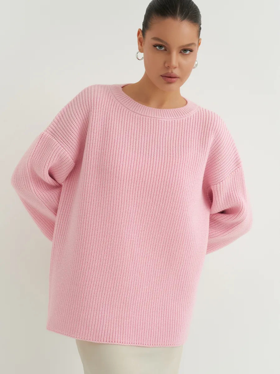 Loose Knitted Striped Sweater