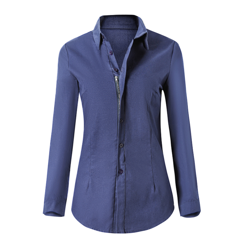 Zipper blouse for women