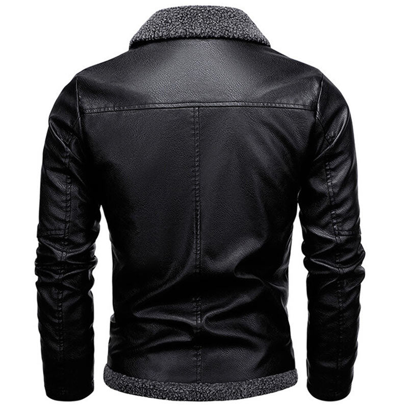 Leather jacket for winter